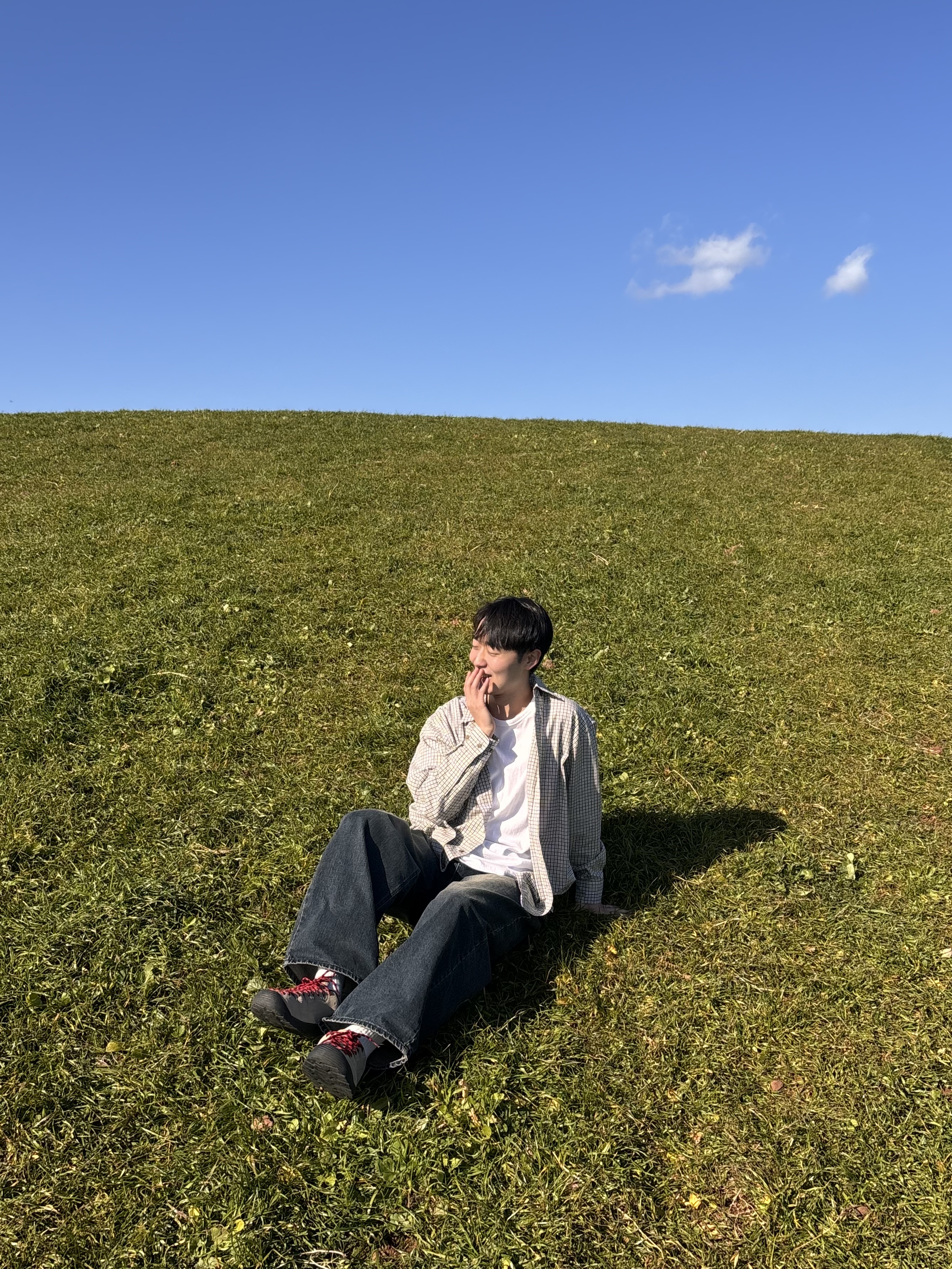 안친오름 앉아서